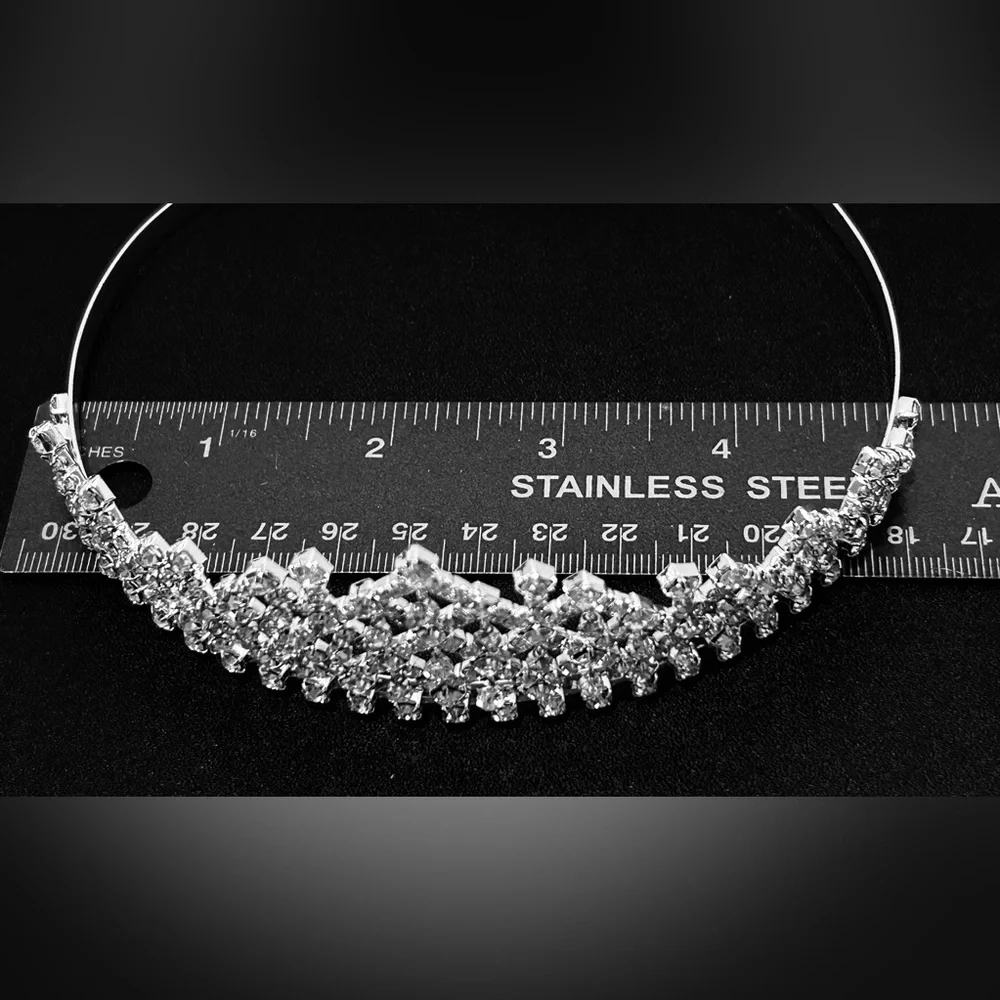Tiara & Crystal Rhinestone earrings NEW without tags bridal formal prom costume